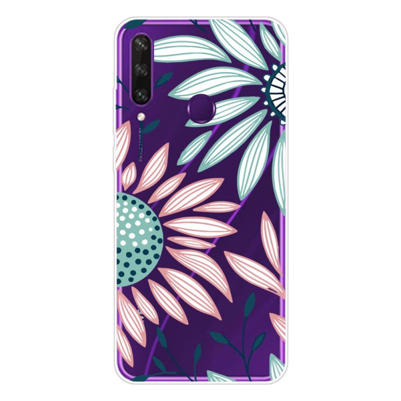 Cover Huawei Y6p Gennemsigtig En Blomst