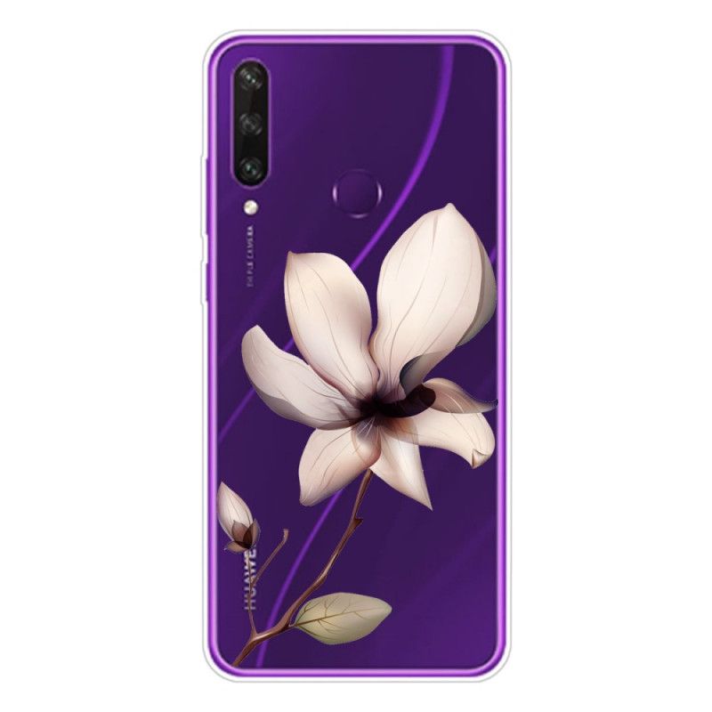 Cover Huawei Y6p Magenta Premium Blomster Beskyttelse