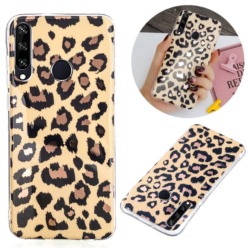 Cover Huawei Y6p Mobilcover Leopardstil