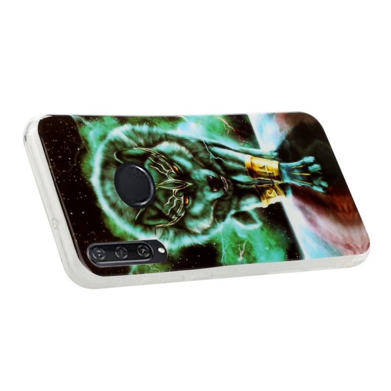 Cover Huawei Y6p Sort Fluorescerende Ulveserie