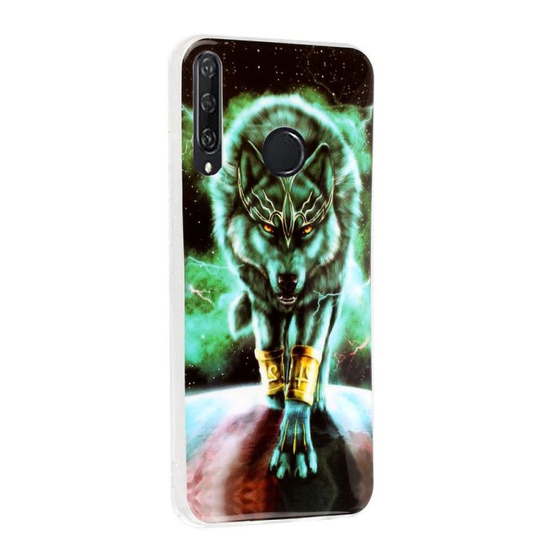 Cover Huawei Y6p Sort Fluorescerende Ulveserie