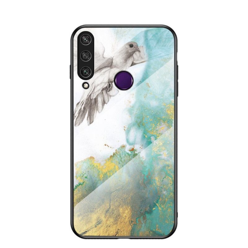 Cover Huawei Y6p Sort Marmorfarver Hærdet Glas