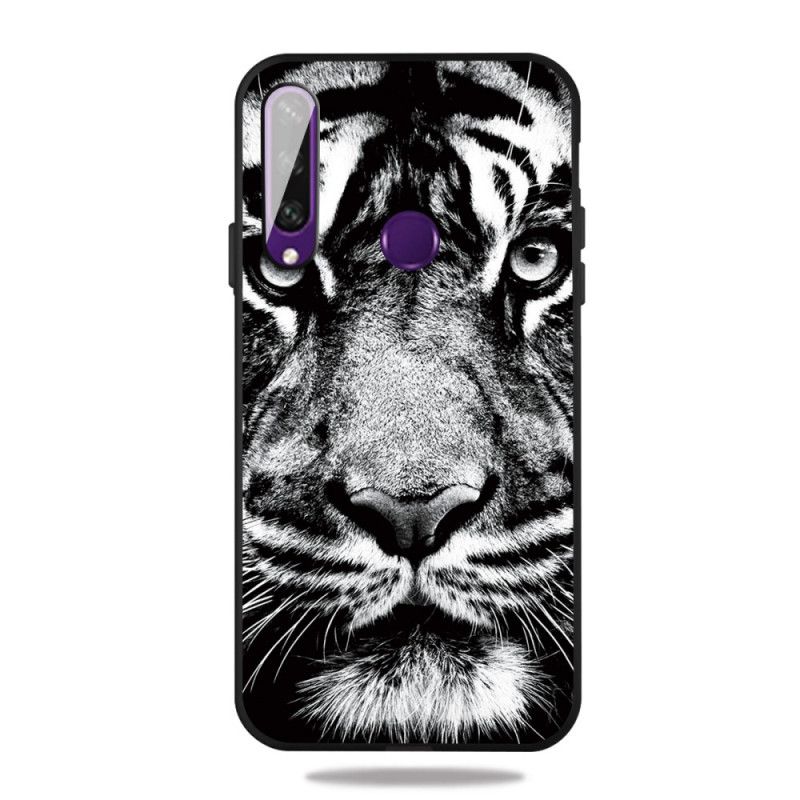 Cover Huawei Y6p Sort Og Hvid Tiger