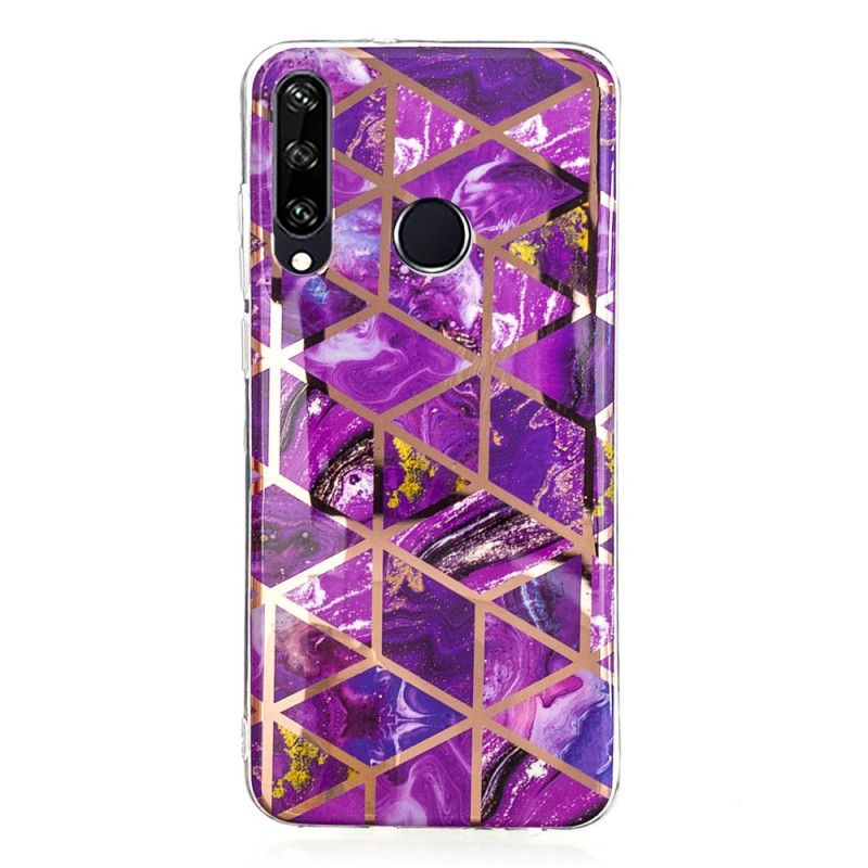 Cover Huawei Y6p Sort Premium Marmor