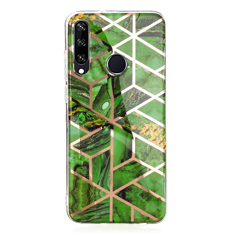 Cover Huawei Y6p Sort Premium Marmor