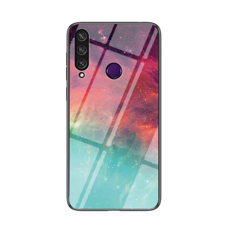 Cover Huawei Y6p Sort Premumfarver I Hærdet Glas Beskyttelse