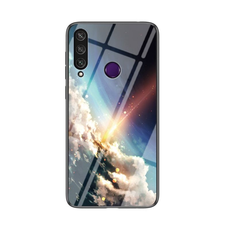 Cover Huawei Y6p Sort Premumfarver I Hærdet Glas Beskyttelse