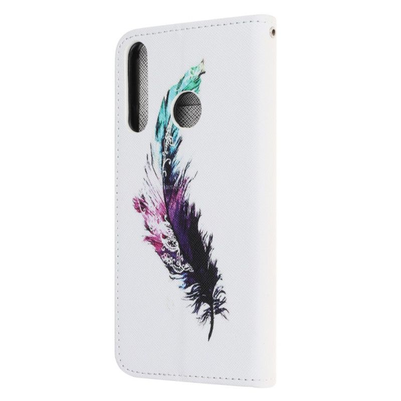 Flip Cover Huawei Y6p Fjer Med Rem