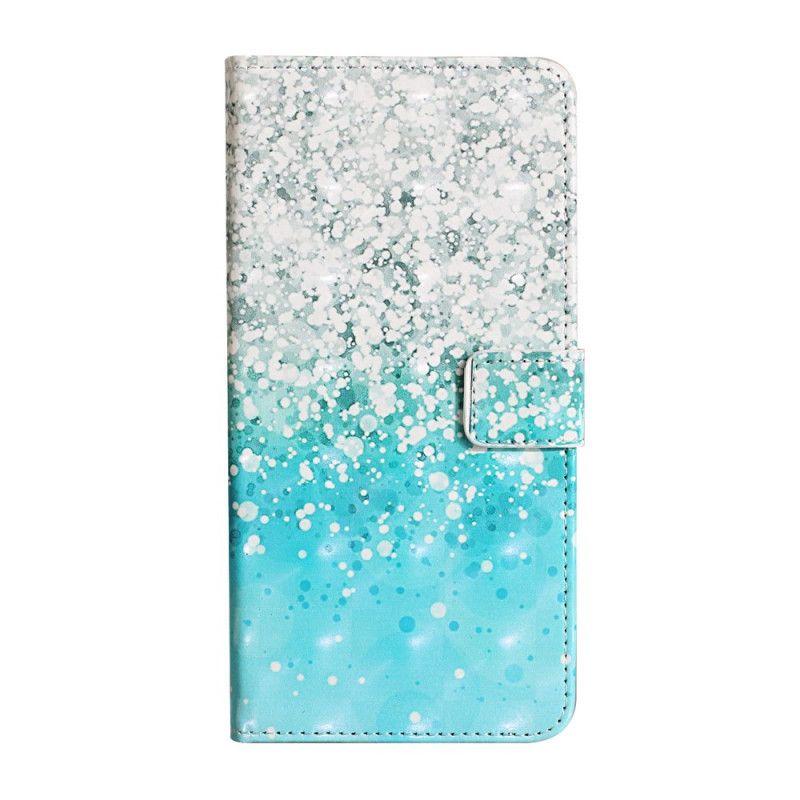 Flip Cover Huawei Y6p Mobilcover Blå Glittergradient