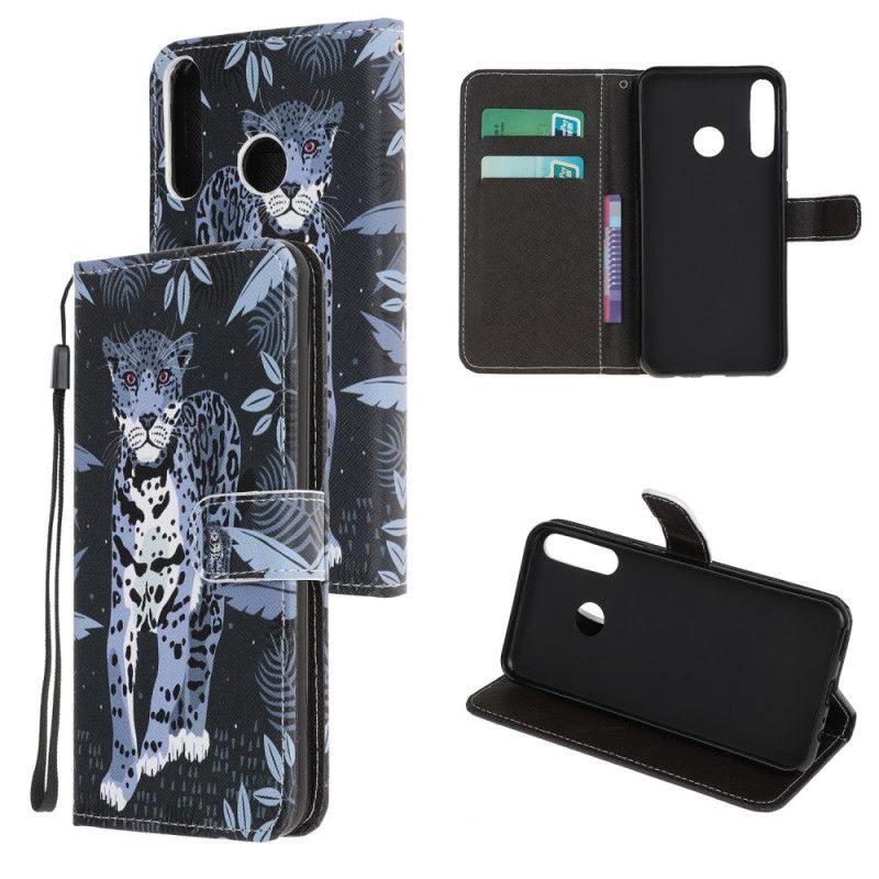 Flip Cover Huawei Y6p Mobilcover Leopard Med Rem