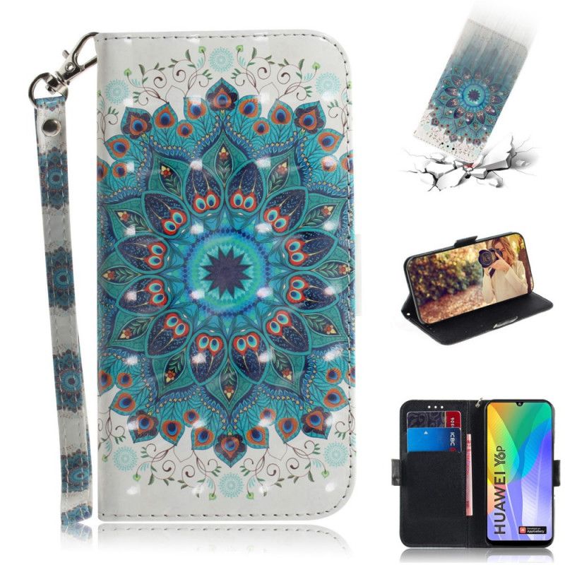 Flip Cover Huawei Y6p Mobilcover Mesterlig Mandala Med Rem