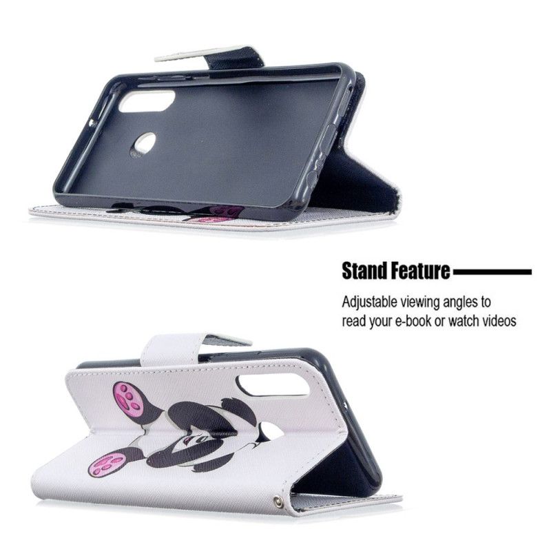 Flip Cover Huawei Y6p Mobilcover Sjov Panda