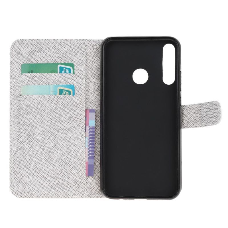 Flip Cover Læder for Huawei Y6p Funky Stringkatte