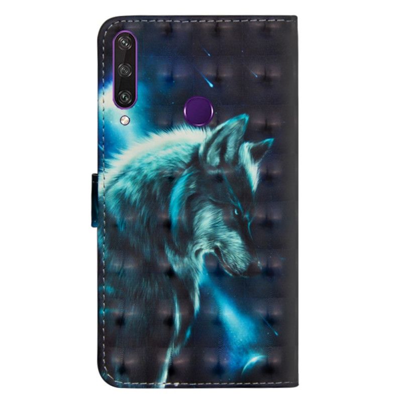 Flip Cover Læder for Huawei Y6p Majestætisk Ulv