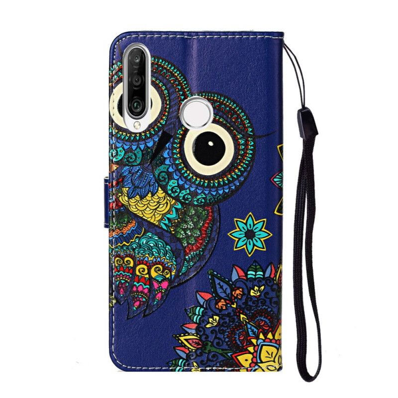 Flip Cover Læder for Huawei Y6p Ugle I Mandala