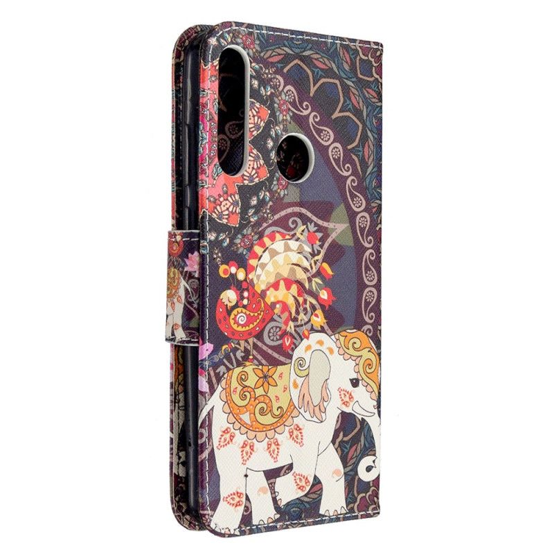 Flip Cover Læder Huawei Y6p Etnisk Elefantmandala Beskyttelse