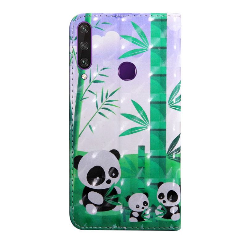 Flip Cover Læder Huawei Y6p Pandafamilie Original