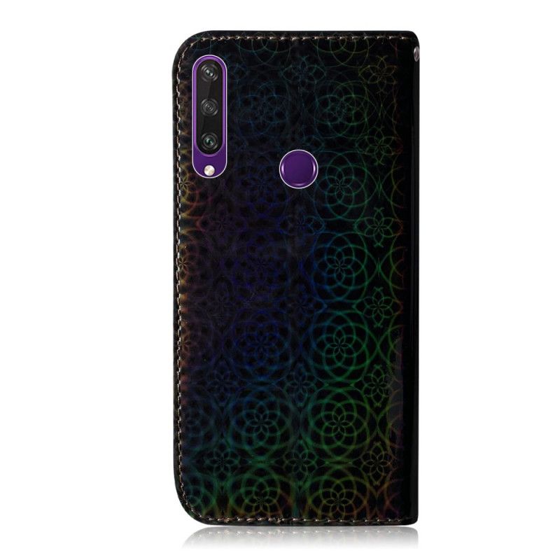 Flip Cover Læder Huawei Y6p Sort Ren Farve