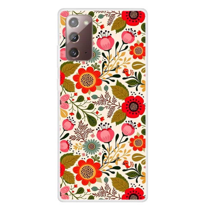 Cover for Samsung Galaxy Note 20 Blomstertæppe