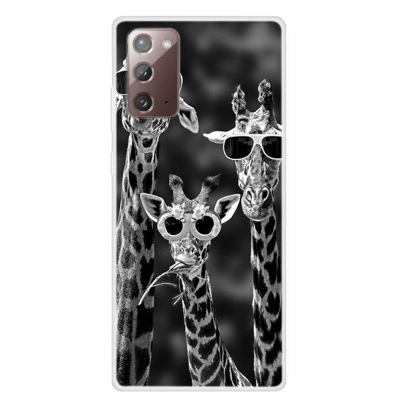 Cover for Samsung Galaxy Note 20 Giraffer Med Briller