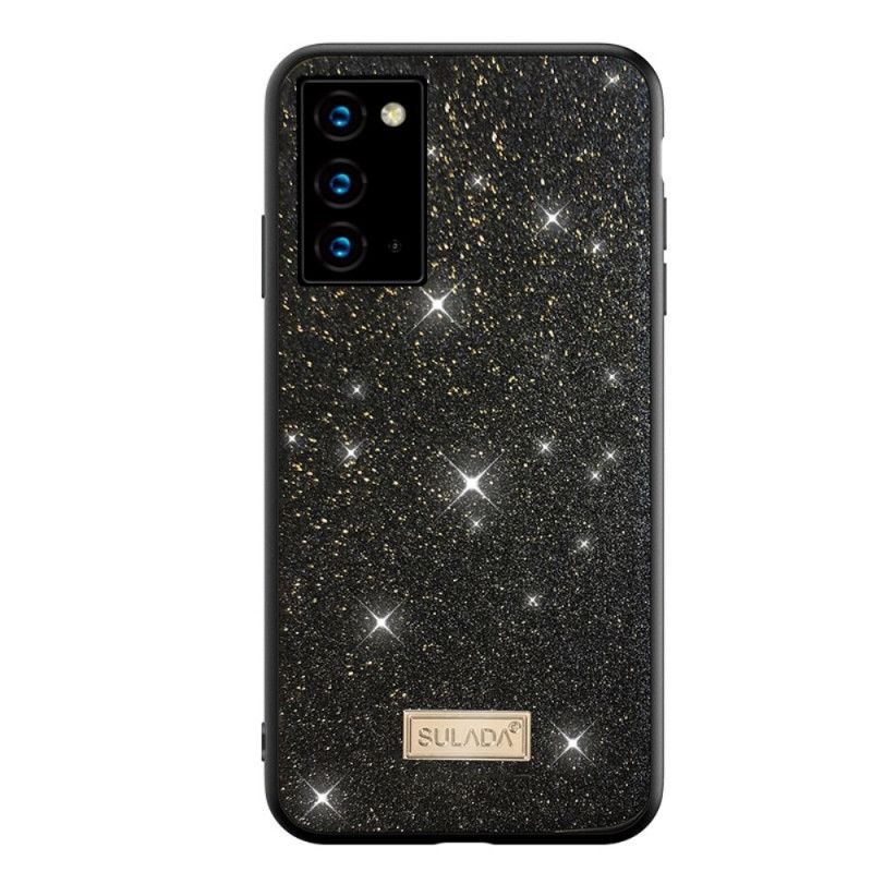 Cover for Samsung Galaxy Note 20 Sort Sulada Glitter