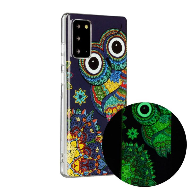 Cover Samsung Galaxy Note 20 Fluorescerende Mandalaugle