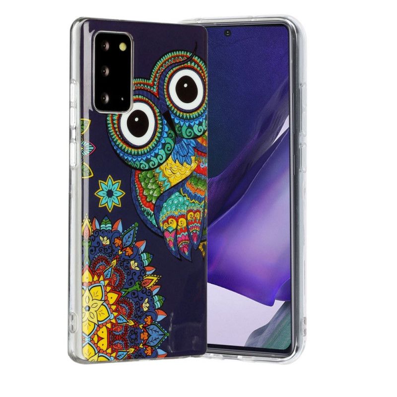 Cover Samsung Galaxy Note 20 Fluorescerende Mandalaugle