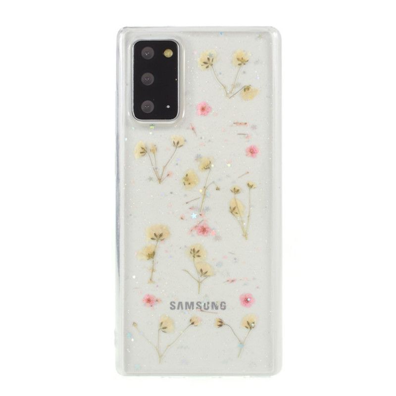 Cover Samsung Galaxy Note 20 Lyserød Små Blomster