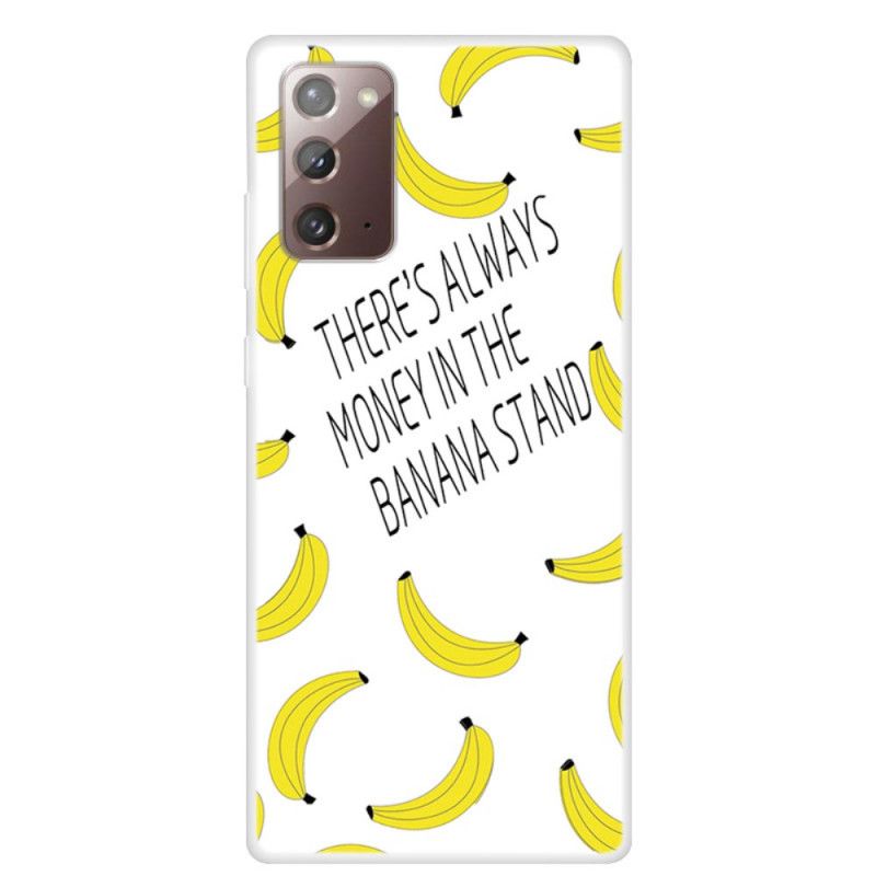 Cover Samsung Galaxy Note 20 Mobilcover Gennemsigtige Bananpenge