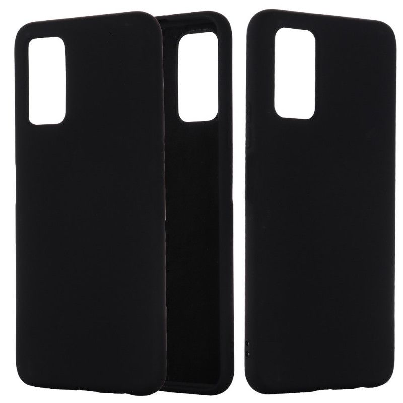 Cover Samsung Galaxy Note 20 Sort Design Med Flydende Silikone Beskyttelse