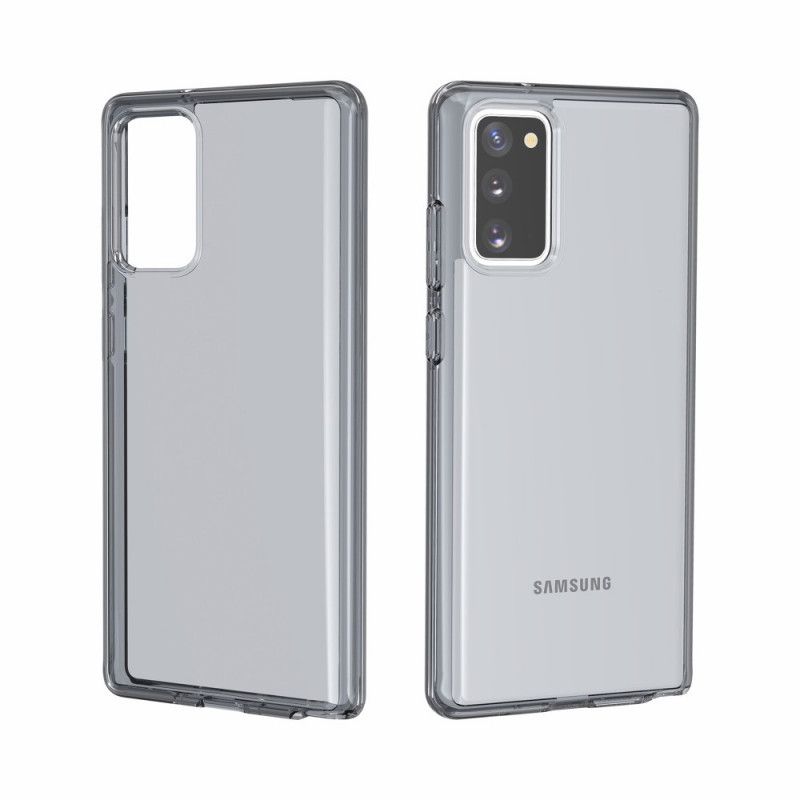 Cover Samsung Galaxy Note 20 Sort Farvet Gennemsigtig