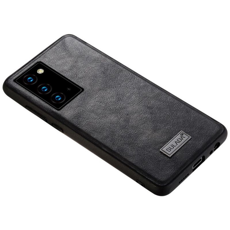 Cover Samsung Galaxy Note 20 Sort Lædereffekt Sulada