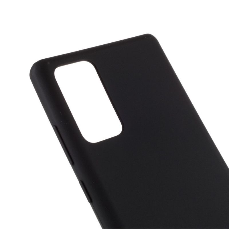 Cover Samsung Galaxy Note 20 Sort Mat Kviksølv Original