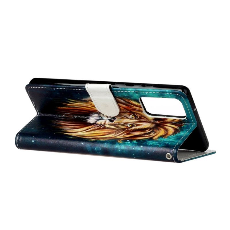 Flip Cover Læder for Samsung Galaxy Note 20 Konge Løve