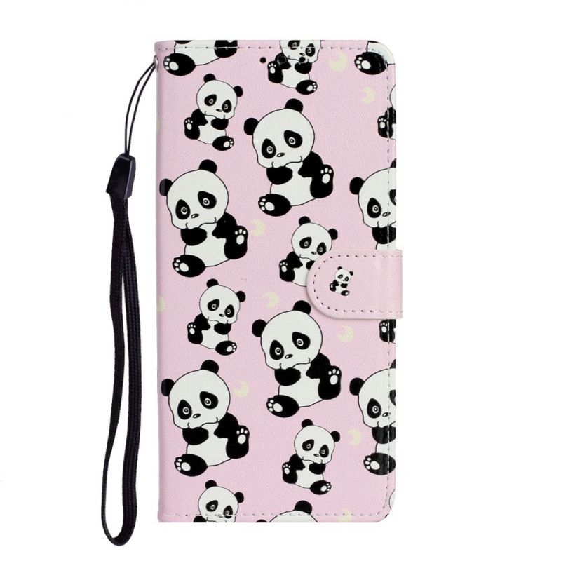 Flip Cover Læder for Samsung Galaxy Note 20 Kun Pandaer