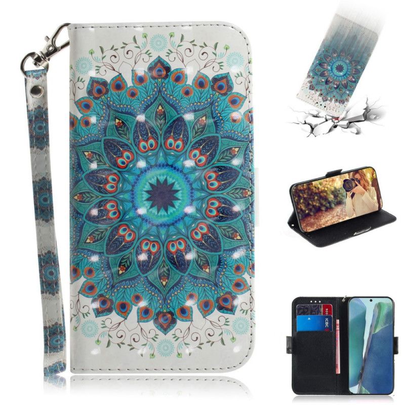 Flip Cover Læder for Samsung Galaxy Note 20 Mesterlig Mandala Med Rem