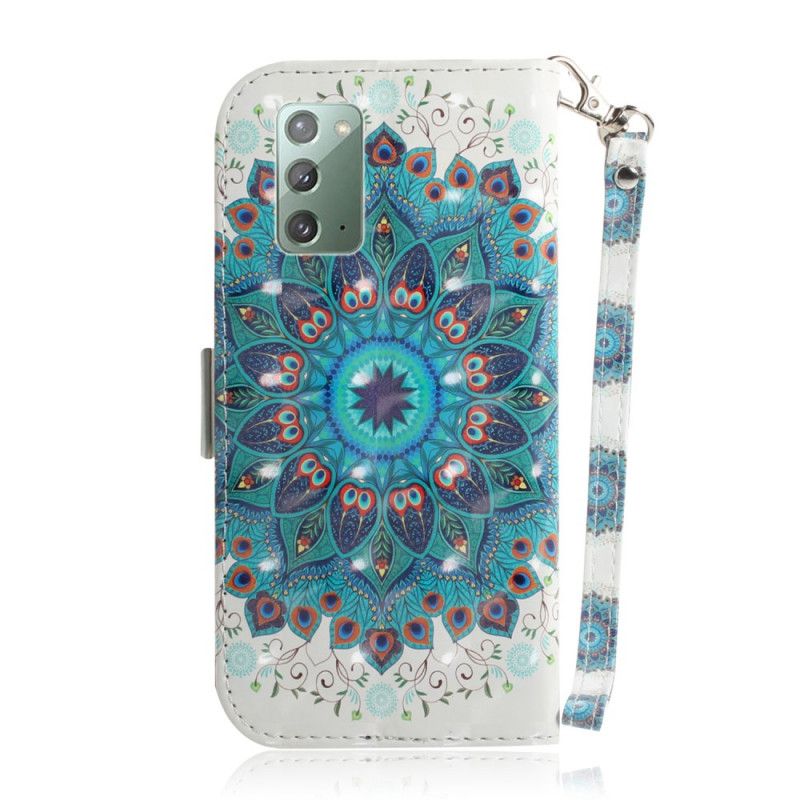 Flip Cover Læder for Samsung Galaxy Note 20 Mesterlig Mandala Med Rem