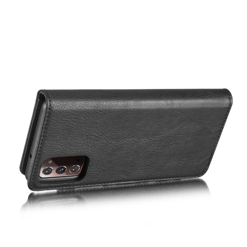 Flip Cover Læder for Samsung Galaxy Note 20 Sort Dg. Aftagelig Ming