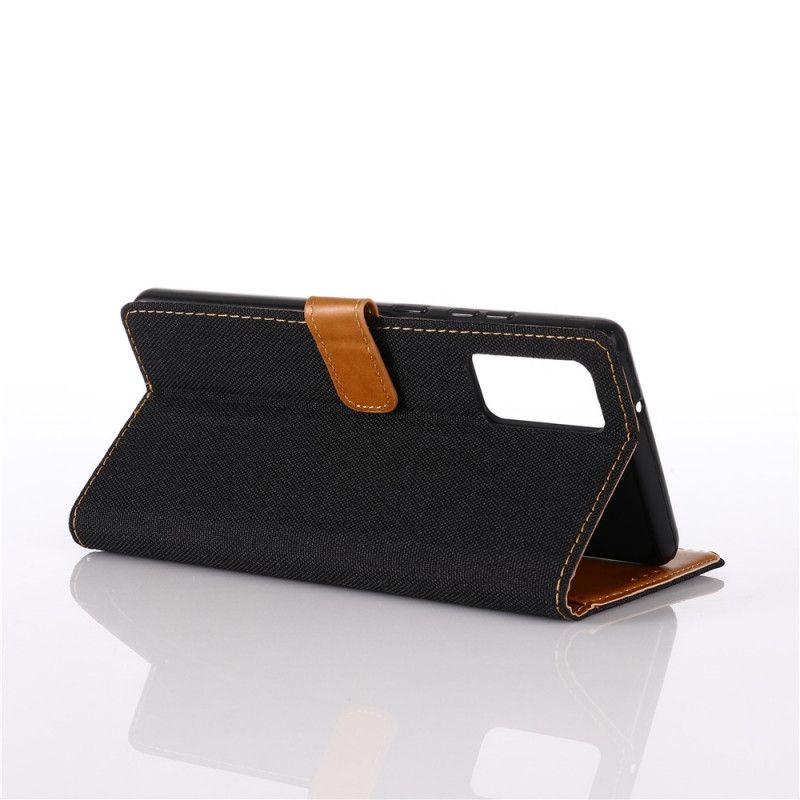 Flip Cover Læder for Samsung Galaxy Note 20 Sort Oxford