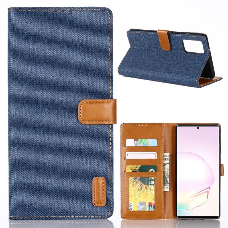 Flip Cover Læder for Samsung Galaxy Note 20 Sort Oxford