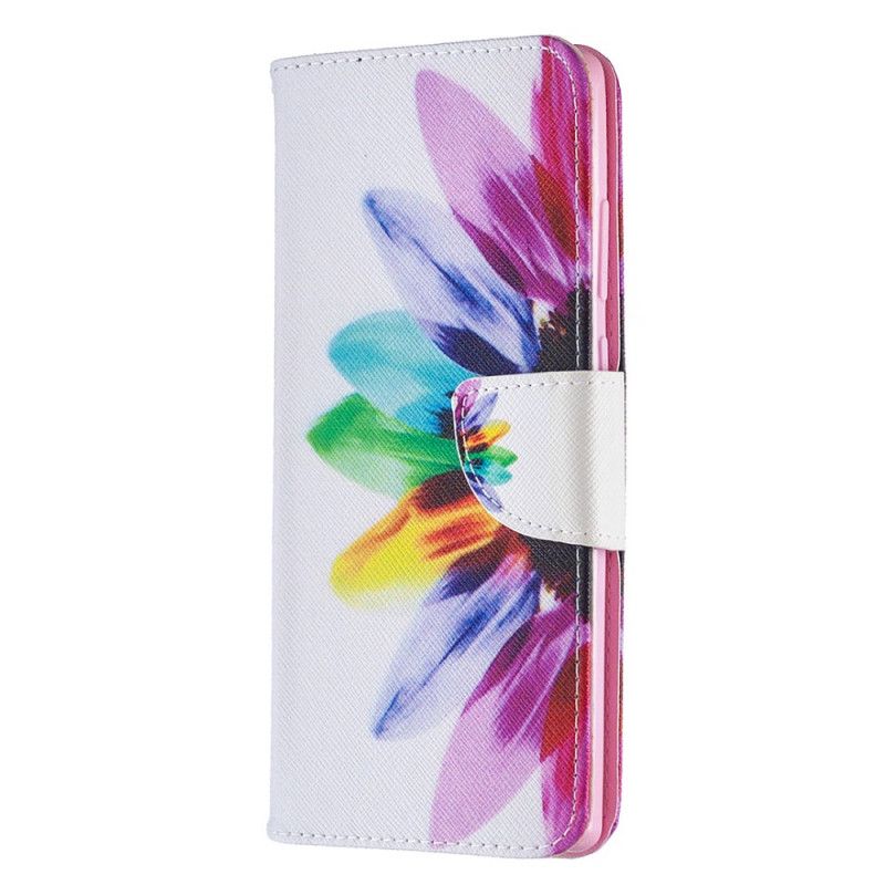 Flip Cover Læder Samsung Galaxy Note 20 Akvarelblomst