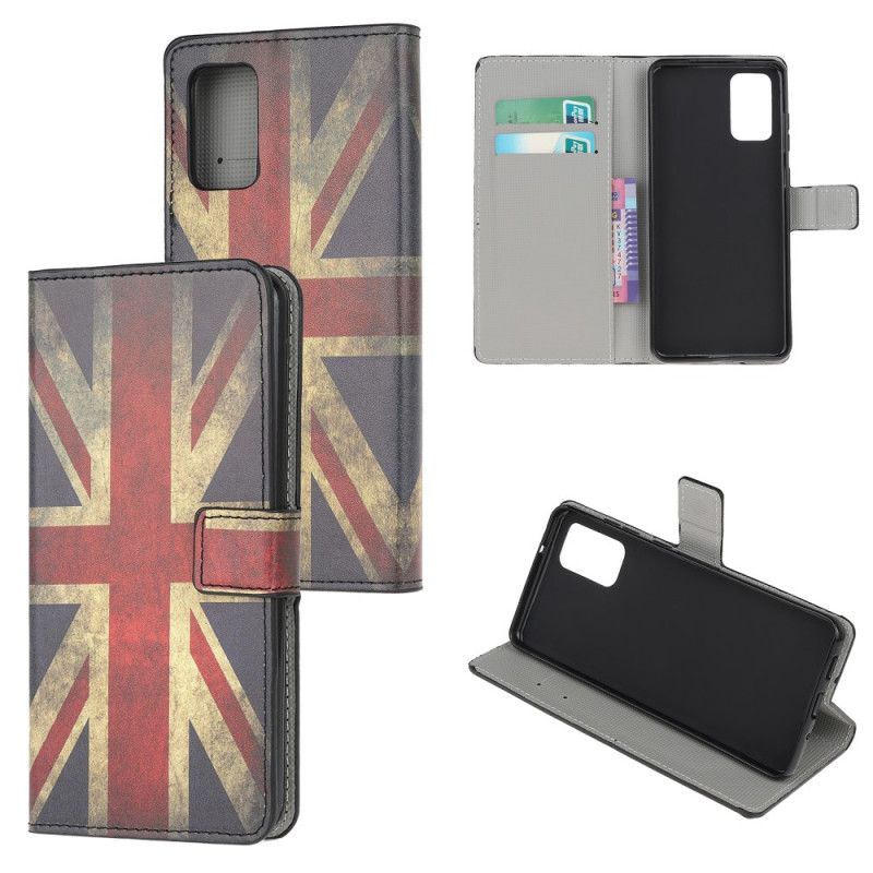 Flip Cover Læder Samsung Galaxy Note 20 Englands Flag Beskyttelse