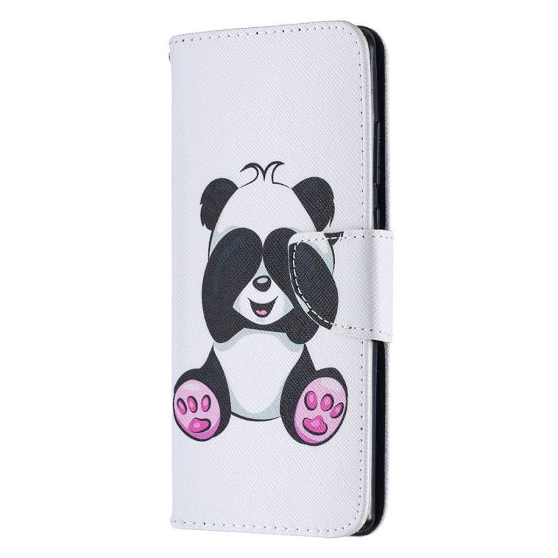 Flip Cover Læder Samsung Galaxy Note 20 Sjov Panda