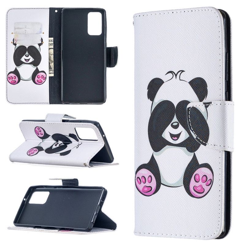 Flip Cover Læder Samsung Galaxy Note 20 Sjov Panda