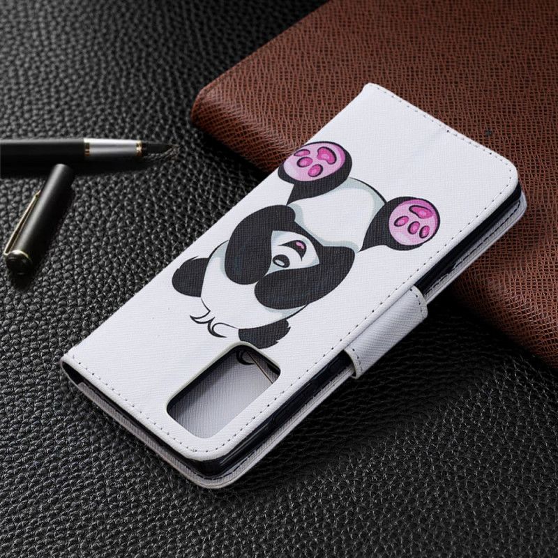 Flip Cover Læder Samsung Galaxy Note 20 Sjov Panda