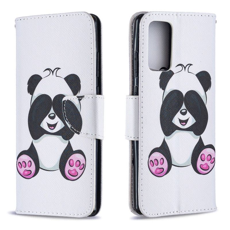 Flip Cover Læder Samsung Galaxy Note 20 Sjov Panda