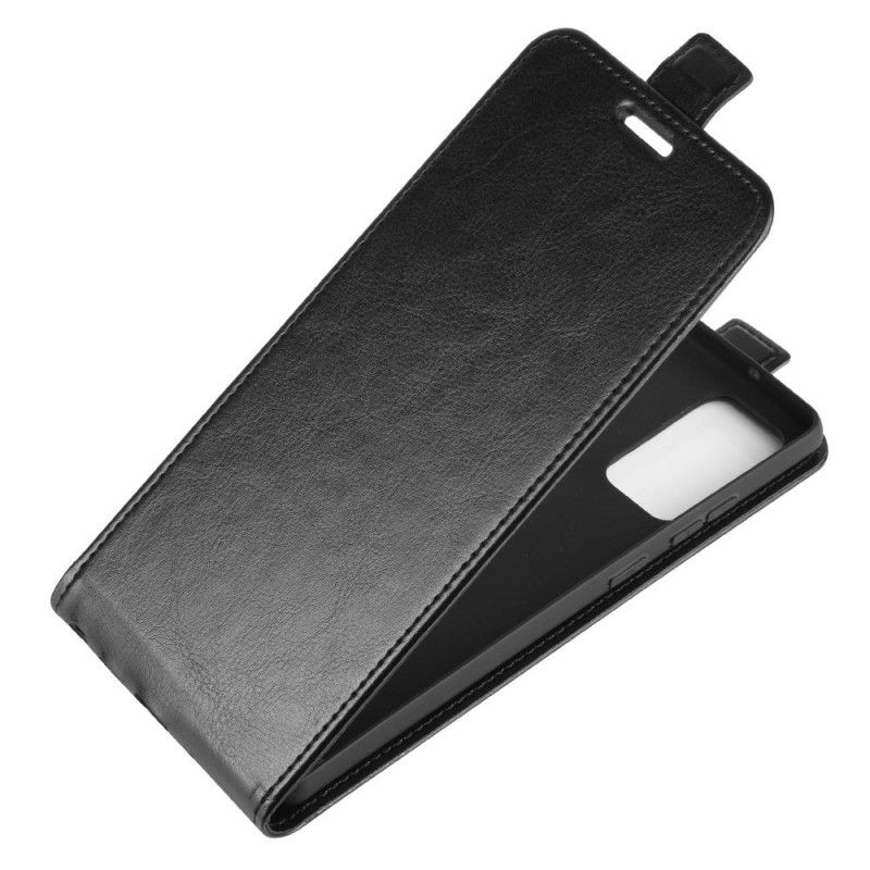 Flip Cover Læder Samsung Galaxy Note 20 Sort Foldning Af Lædereffekt Original