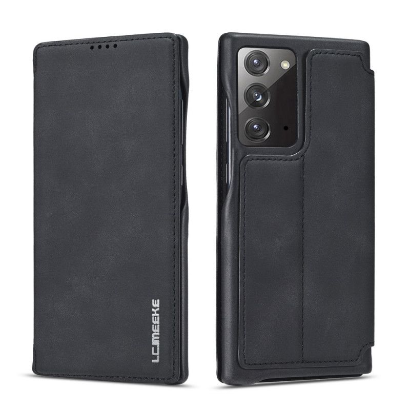 Læder Cover Samsung Galaxy Note 20 Sort Lc.Imeeke Lædereffekt