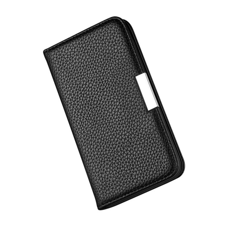 Læder Cover Samsung Galaxy Note 20 Sort Ultra Chic Lychee Imiteret Læder