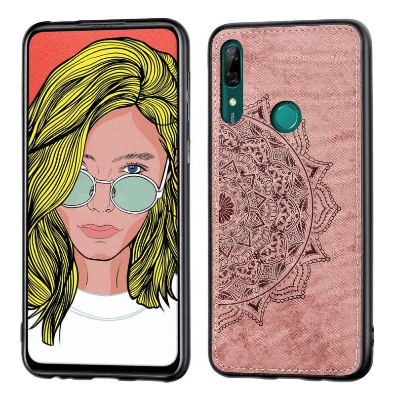 Cover Huawei P Smart Z Lyserød Stof Og Mandala Tekstur